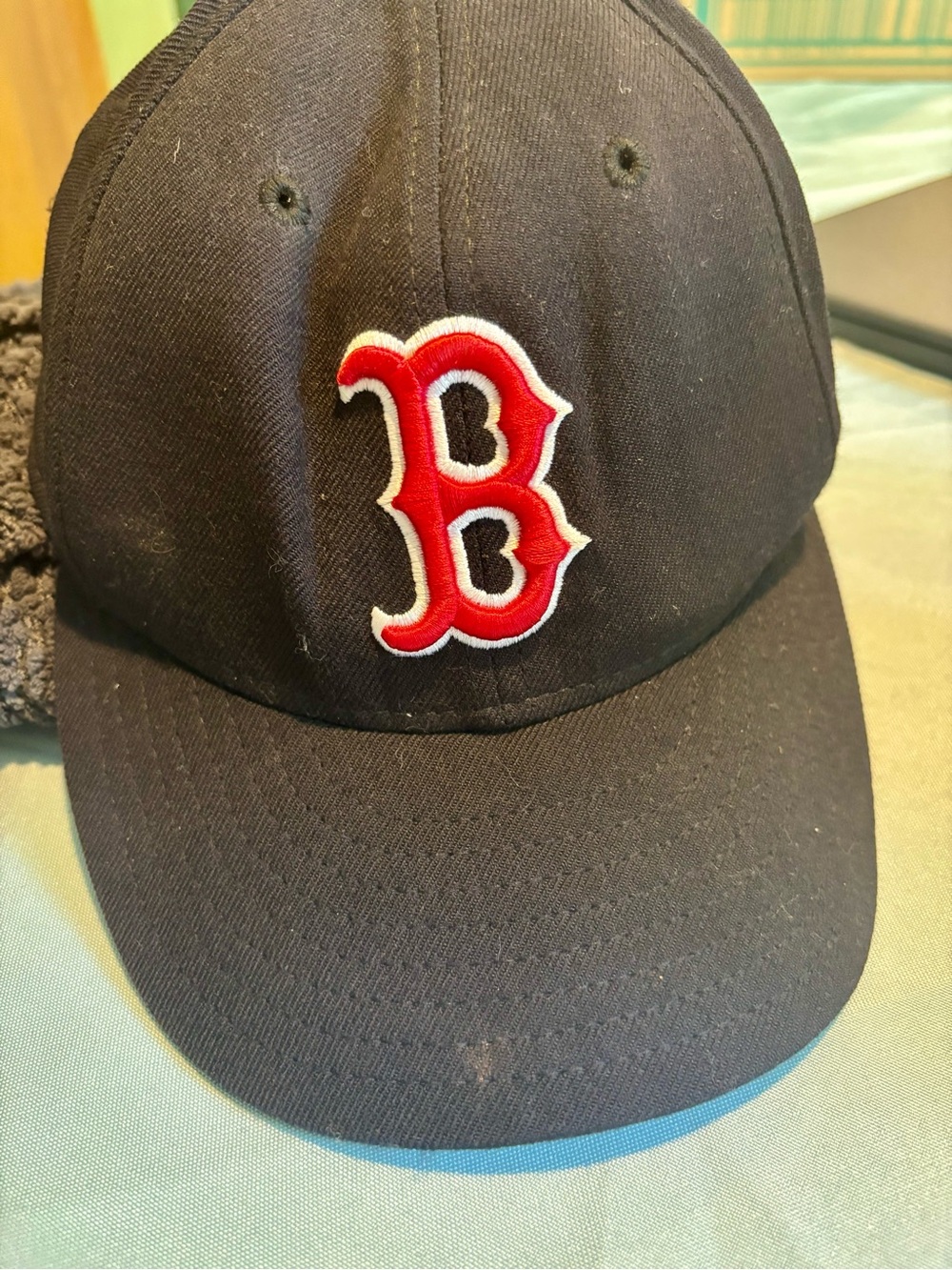 New Era Black and Cream 59FIFTY Fitted Hat Interior View